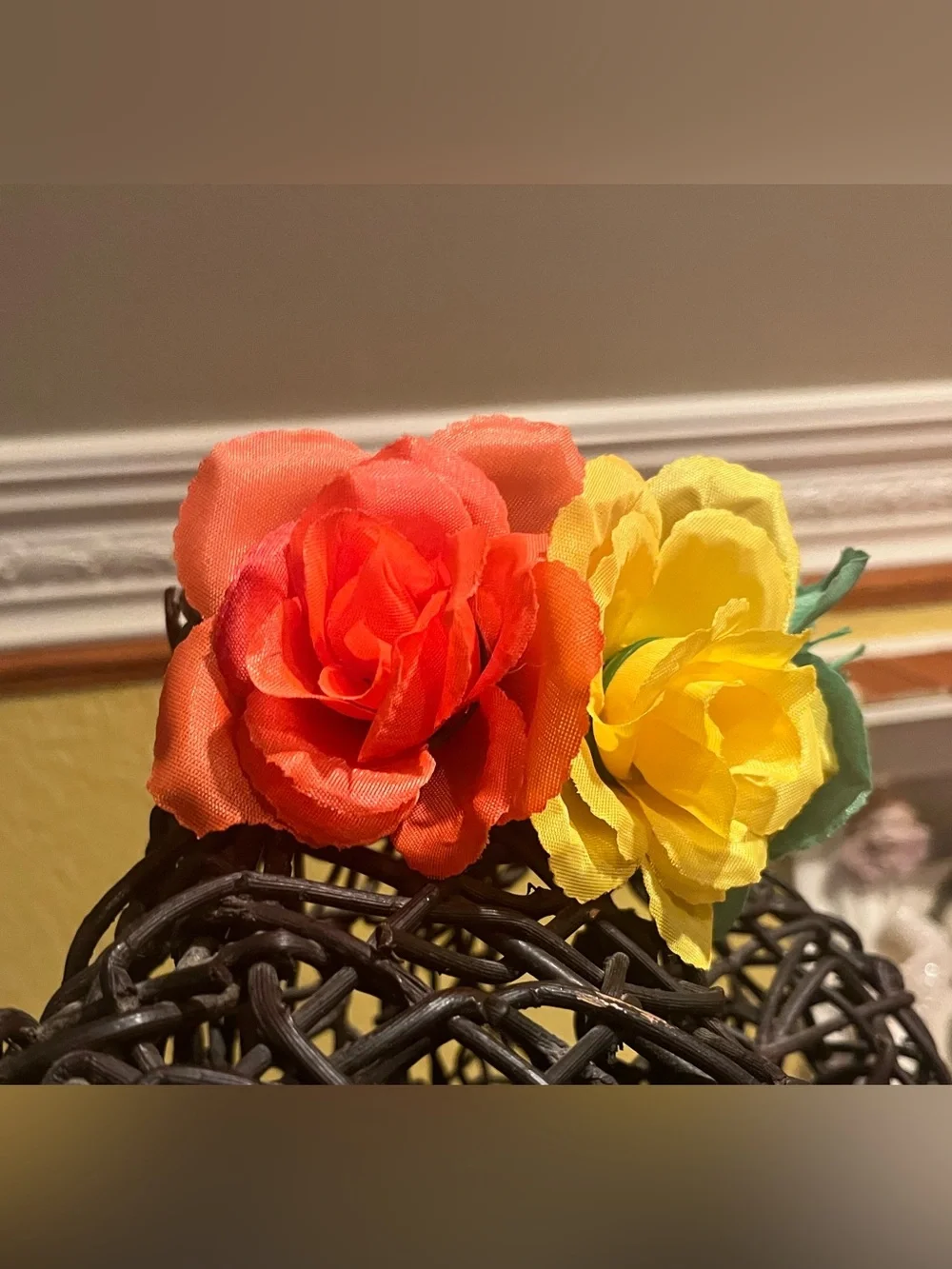 Rainbow Rose Floral Crown